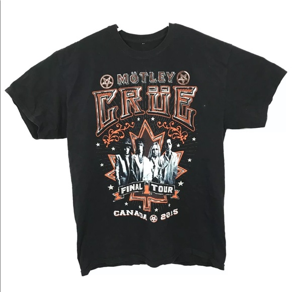 MOTLEY CRUE Final Tour Canada 2015 T Shirt
